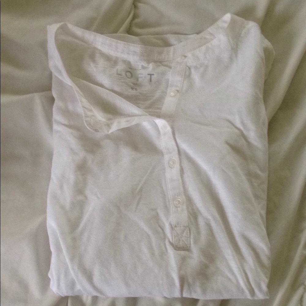 Like new White Henley
